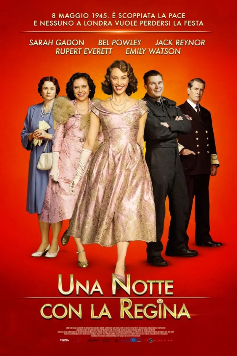 Una notte con la regina poster backdrop